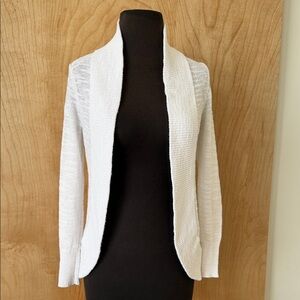 Lilly Pulitzer White Open-Front Cardigan